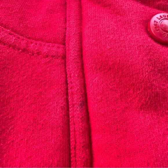 Ralph Lauren -‎ Lauren Jeans Co. Women’s Red Zippered Hoodie Sweatshirt Size S - Picture 6 of 6